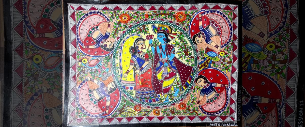 Madhubani painting teacher